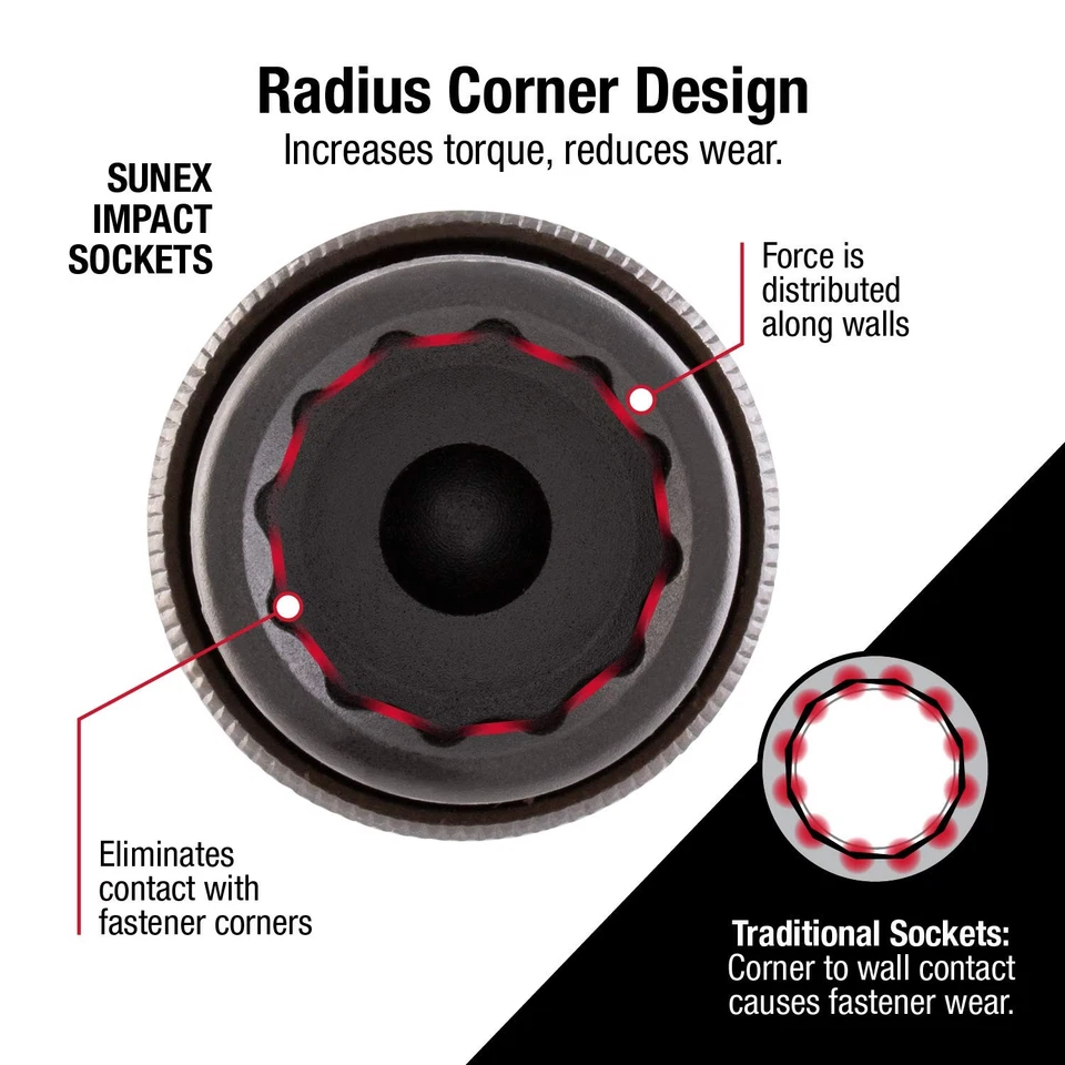 2696 1/2-Inch Drive SAE 12-Point Driveline Socket Set, 7 Piece - Image 3 of 4