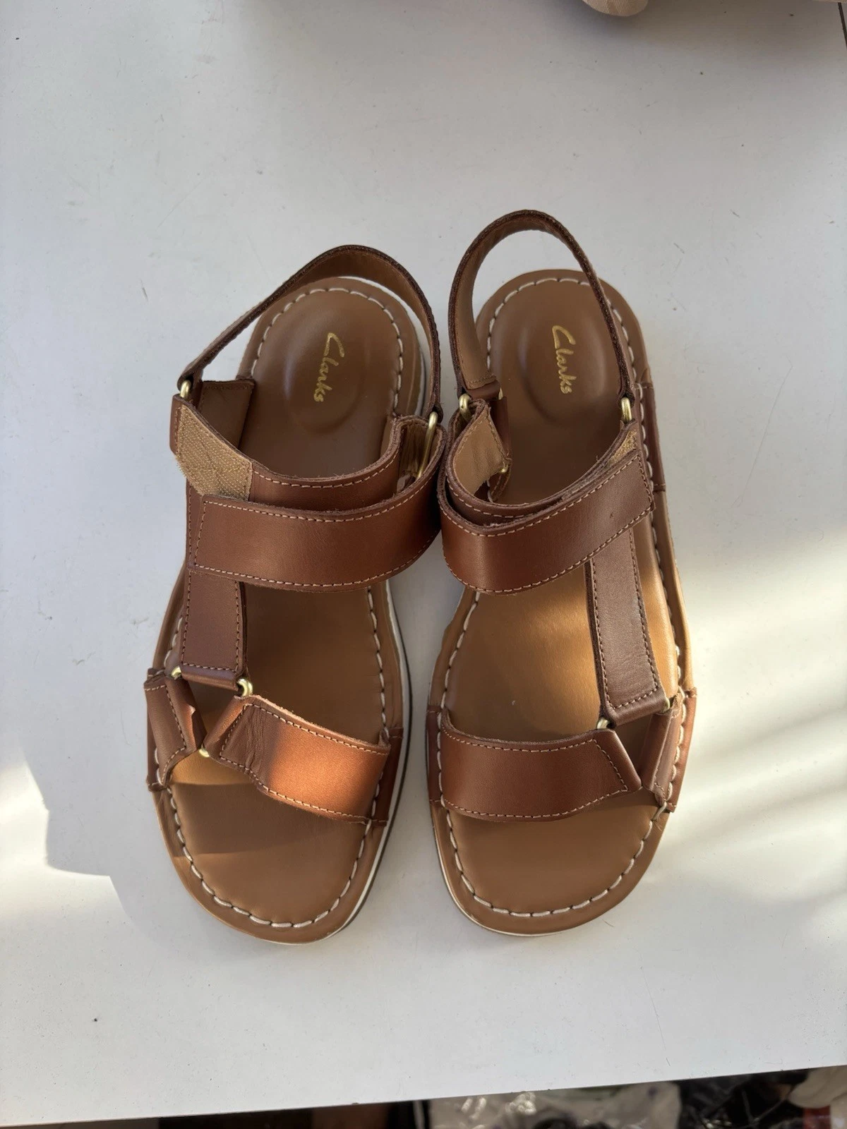 Sandali donna Clarks marroni taglia 4