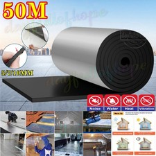 50m Self Adhesive Sound Deadening Mat Thermal Insulation Foil Acoustic Foam 10mm