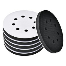 TPSUIPA 6 Pack 5 Inch 8 Hole Foam Sanding Pads, Soft Density Interface 5