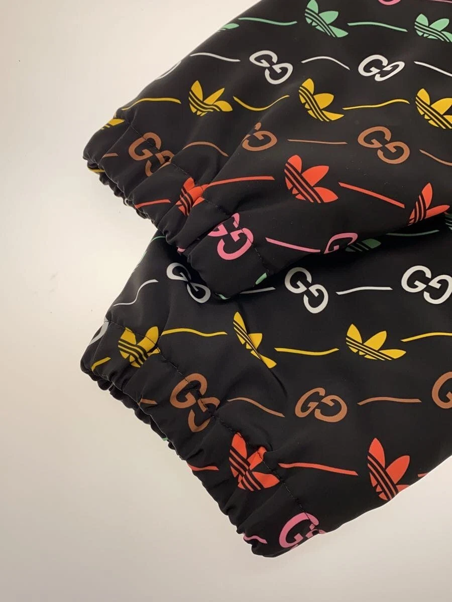 GUCCI Felpa con Cappuccio Zip 50 Poliestere Nero Motivo Totale 722262 ZALCI Usata