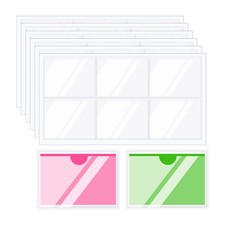 60Pcs Label Holders Adhesive Label Pockets, 3.2x2.4inch Card Tag Pockets Holder