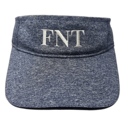 FNT Strapback Sun Visor Cap Blue One Size Adjustable Embroidered Sport-Tek