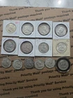 LOT OF 14 -Silver Franklin Half Dollar - 90% Silver-mixed dates