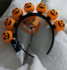 Happy HALLOWEEN Light Up Jumbo Headband Brand New