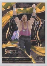 2024 Panini Select WWE Ringside Gold Ice Prizm 7/10 Jim Neidhart The Anvil 19kz