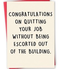 Naughty Leaving Card for Him Her, Happy Farewell Card for Him Her, Humor 81