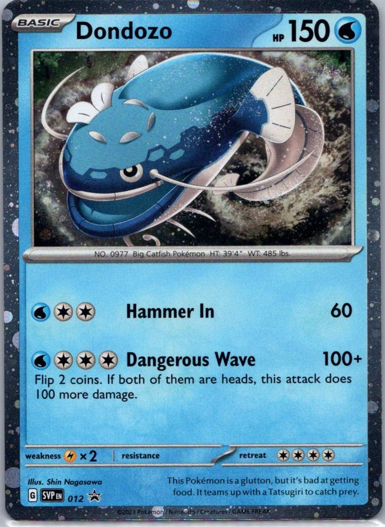 Pokemon TCG Dondozo 12/215 Scarlet Violet Black Star Promos Cosmos Holo NM