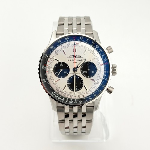 Breitling Navitimer B01 AB0138241G1A1 43mm Stainless Steel Silver Dial