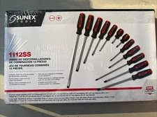 Sunex 1112SS Combination Screwdriver Set, 12Piece