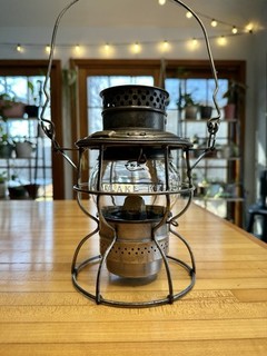 Indiana Service Corp. Interurban Railroad Lantern Adlake Traction History NICE!