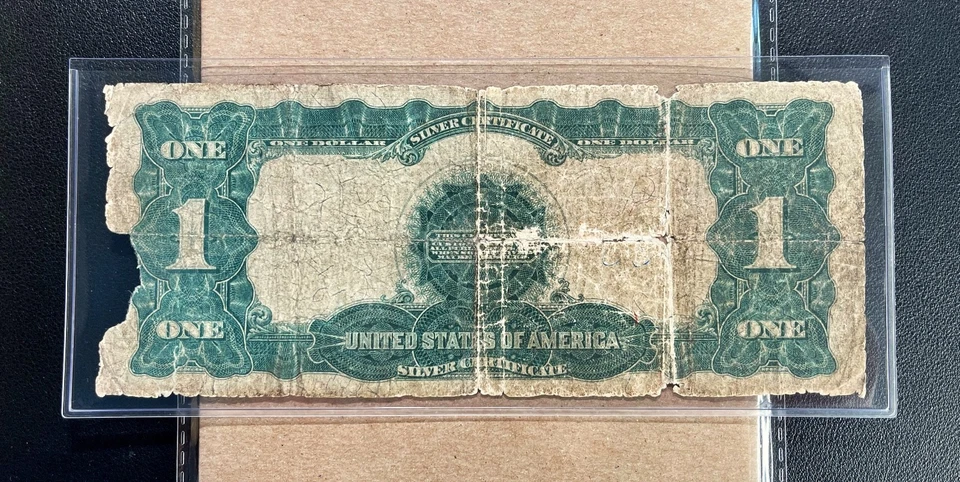 Fr. 236 1899 $1 Silver Certificate "BLACK EAGLE" - Low Grade - Image 2 of 2