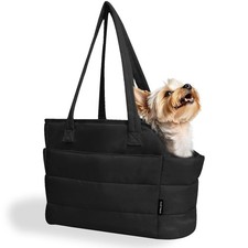 Lightweight Dog Purse Carrier for Small Dogs Under 15 lbs, Puffy Quilted Pet ...