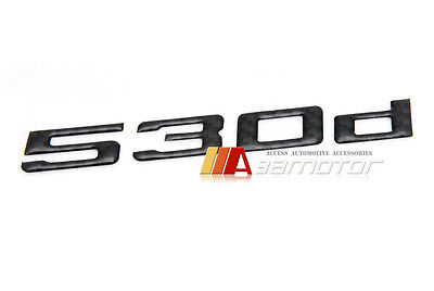 530d Matte Black Trunk Lid Rear Emblem Badge Letter for BMW E39 E60 F10 5-Series 