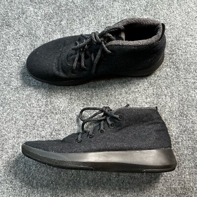 allbirds Men’s Dark Gray Chukka Boots Allbirds Wool Runners Mens 10 Dark Gray Running Shoes Lace  main image 2