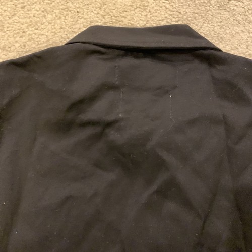 Camisa Chaqueta Manga Larga Negra Marca Púrpura Cremallera Completa Botón Talla Pequeña S Nueva - Imagen 12 de 15