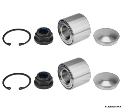 2 x Rear Wheel Bearing Kit For RENAULT LOGAN 2007 + KLT/RE/261AB