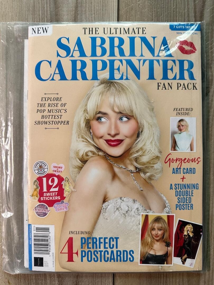2025 SABRINA CARPENTER Fan Pack FREE POSTER Magazine SPECIAL