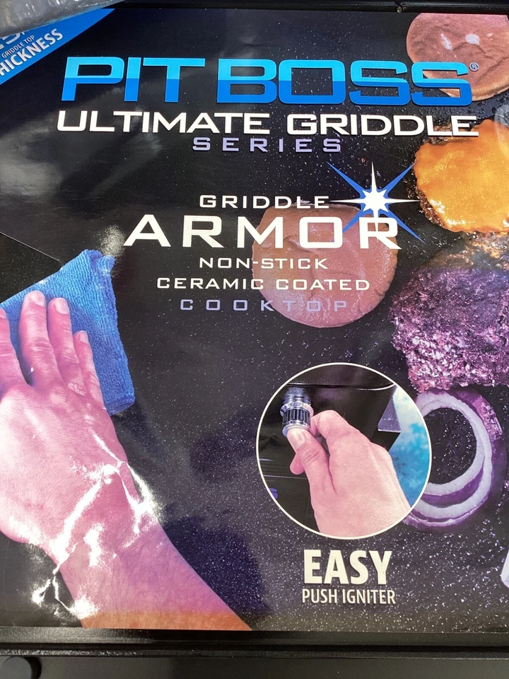 Pit Boss 10783 Ultimate 647 sqft Outdoor Gas 5-Burner 50,000 BTU Griddle, Black - Image 3 of 4