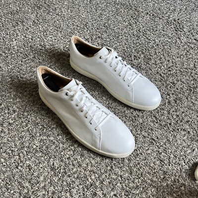 COLE HAAN Grand Crosscourt II White Leather Sneaker Shoe