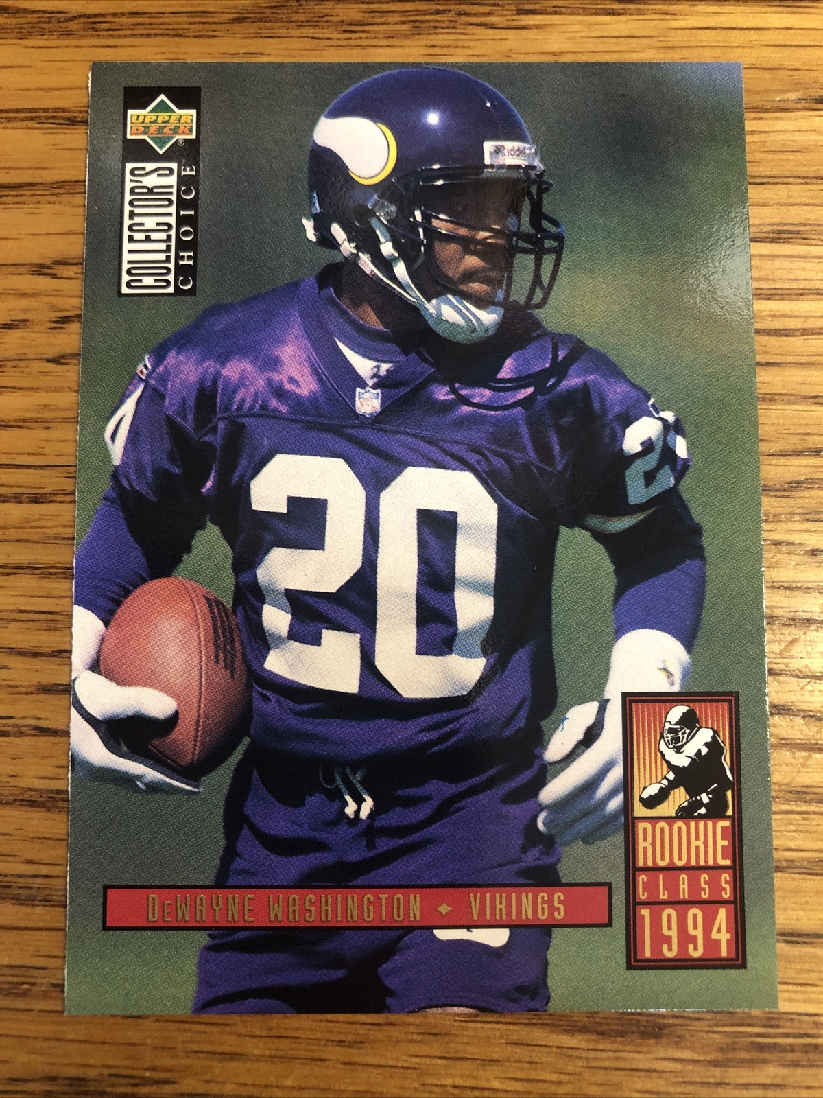DeWayne Washington RC 1994 Collector’s Choice Rookie Vikings #4  *B938*