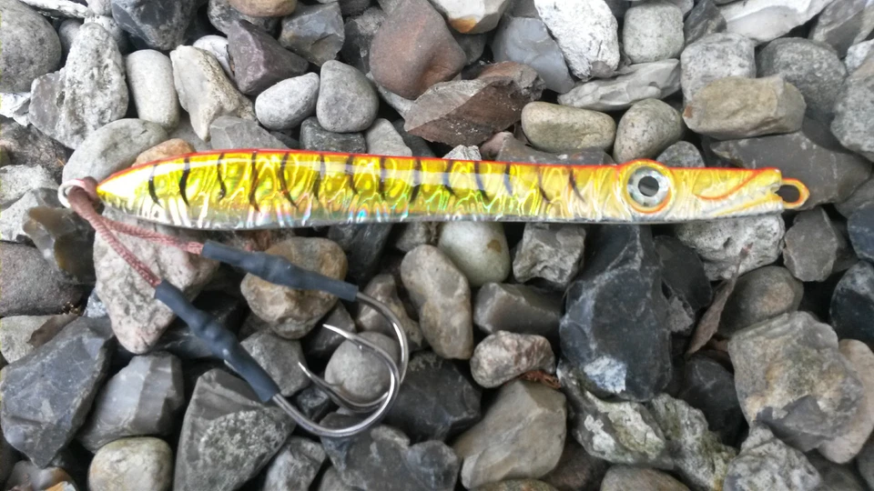 TAKE Speed Jig Pilker 60-200 gr. Noruega Mar Báltico bacalao carbón caballa amarillo