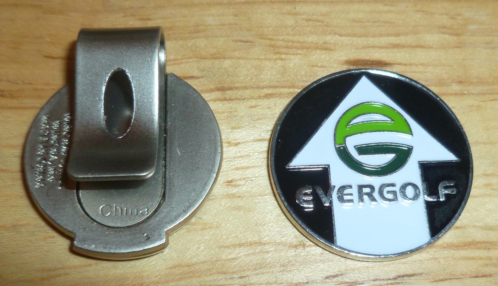 Eight Ball Black ~ Behind the 8 Ball ~ Golf Ball Marker 1" & Hat Clip