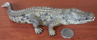 Schleich Alligator Crocodile 7  Figure w Movable Jaw D-73527 2014 Retired