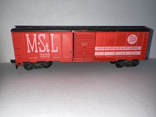 REVELL: M-St-L #4005 Peoria, vagón de carga. Escala HO 1956 EE. UU. VINTAGE, ROJO | Zustand: Used