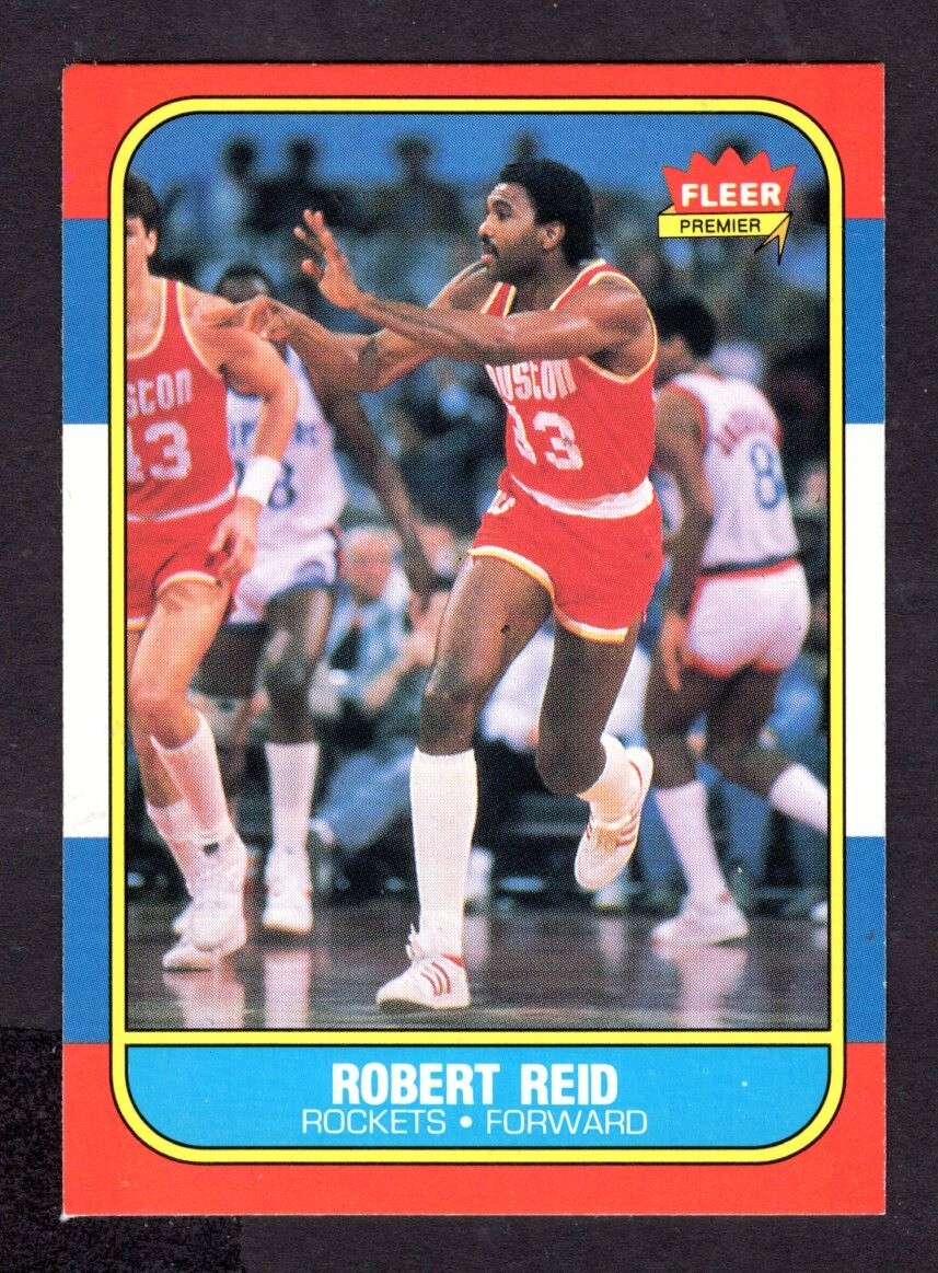 1986/87 FLEER ROBERT REID CARD NO:90 B NEAR MINT CONDITION
