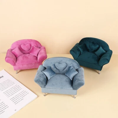Maßstab 1:6 Puppenhaus Miniatur Sessel Schmuckbox Sofa Stuhl Lager Möbel - Bild 1 von 4