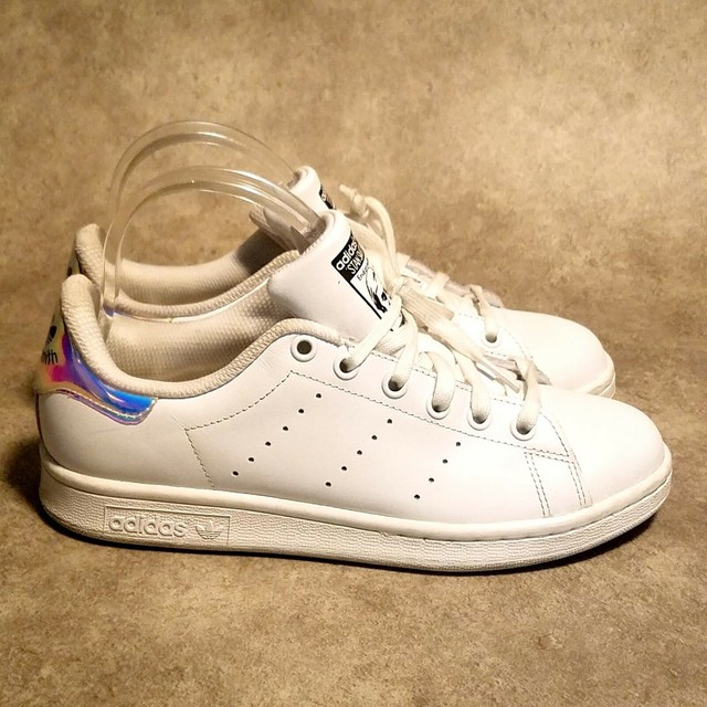 adidas Stan Smith Iridescent White Metallic Silver GS Women Aq6272 Size 5.5y for sale online | eBay