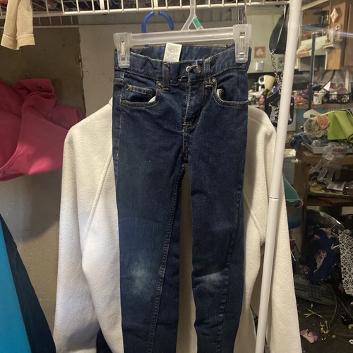 Wonder nation Boy Or Girl Jeans Size 7 S Adjustable Waist dark wash - Picture 6 of 10