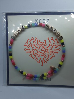 LAST ONE! Keep Collective Limited Ed.  LIVE HAPPY Insp-wrap bracelet, rare/NIP!