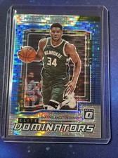 2021-22 Donruss Optic Elite Dominators Giannis Antetokounmpo Blue Pulsar Prizm