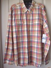 New Tommy Hilfiger Men's Slim Fit Plaid Long Sleeves Shirts Variety Color Size
