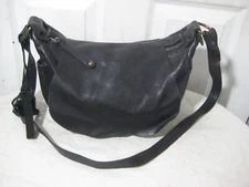 Jack Gomme Black Leather Shoulder Purse Crossbody Bag.
