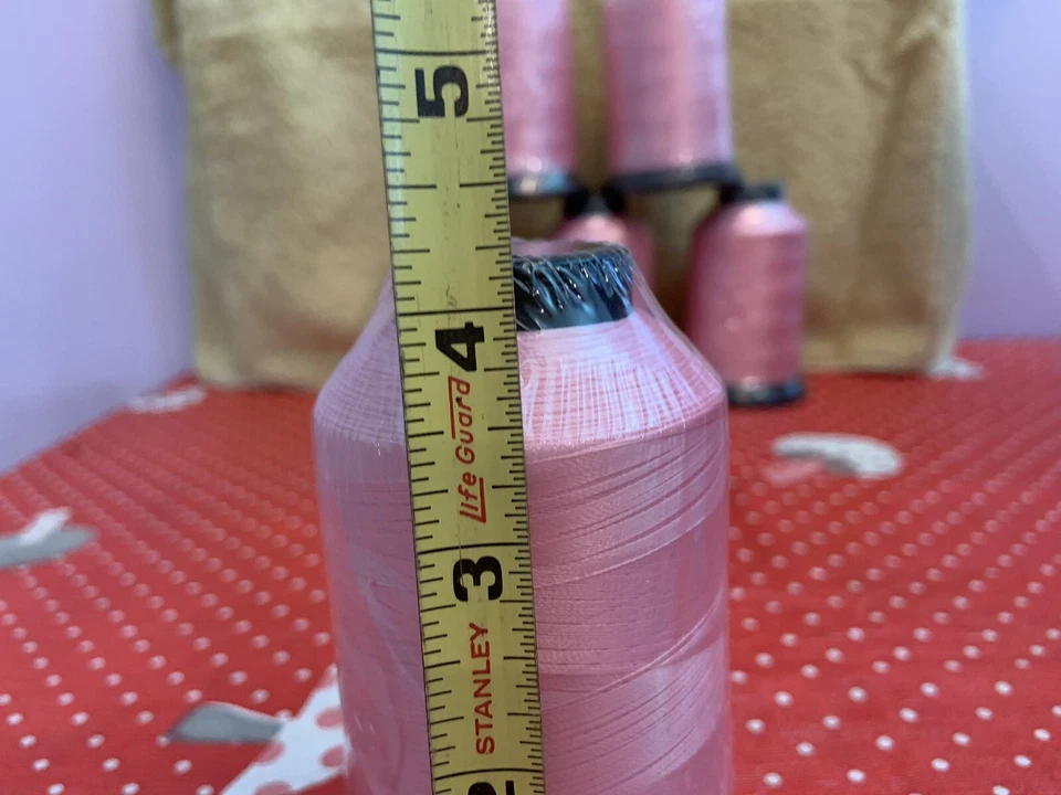 Coats Emb Thread CF Polyester Pink NEW Lot Of 6 See Label For Info USA - Image 3 of 4