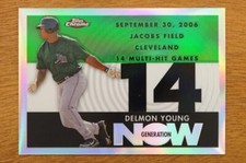 2007 Topps Chrome Generation Now Refractor 102/500 Delmon Young GN265 Baseball