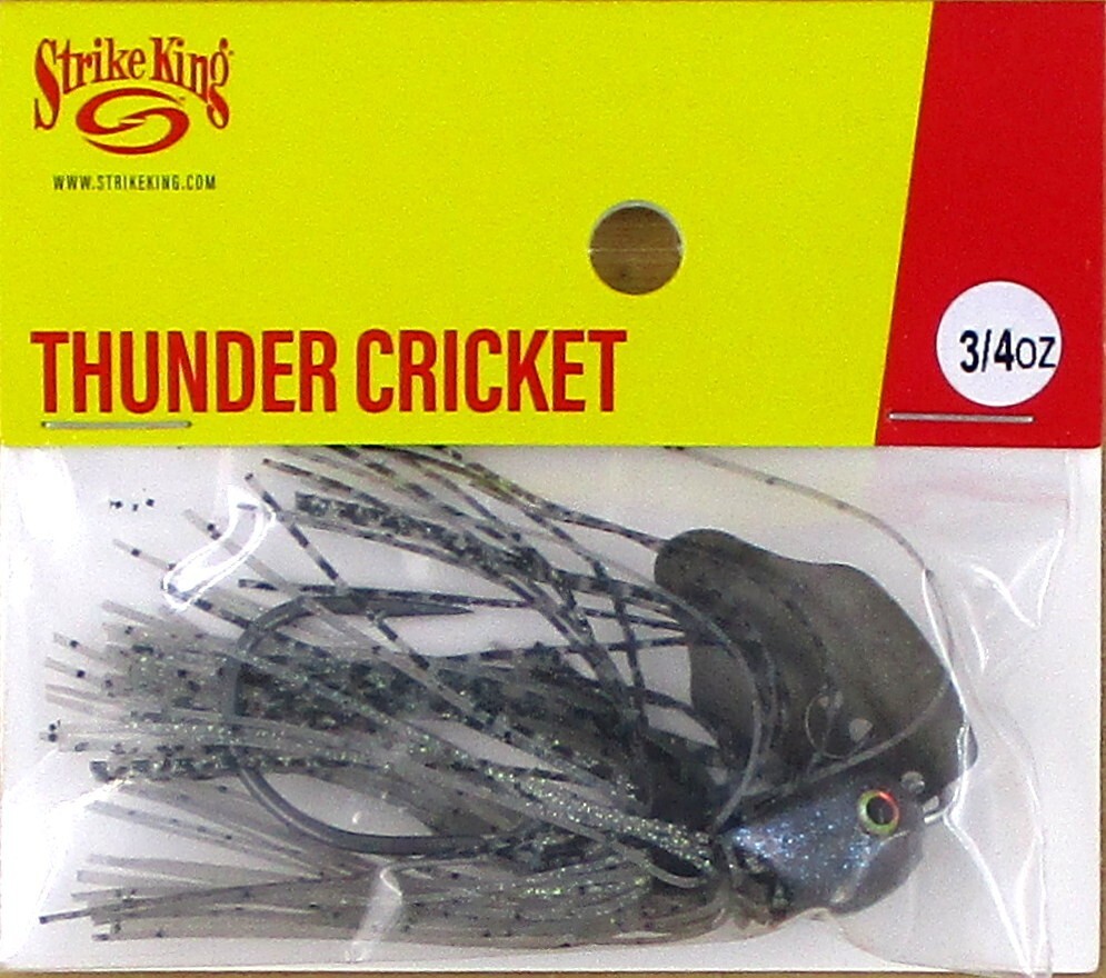 (12) Strike King 3/4 Oz Thunder Cricket Bladed Vibrating Jigs Mouse Brand New - Image 3