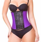 Real Curvy Women Fajas Colombianas Purple Latex Sport Waist Trainer Shapewear