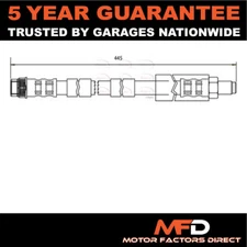 Fits Peugeot 307 Citroen C4 1.4 HDi 1.6 2.0 MFD Front Brake Hose 1623257080