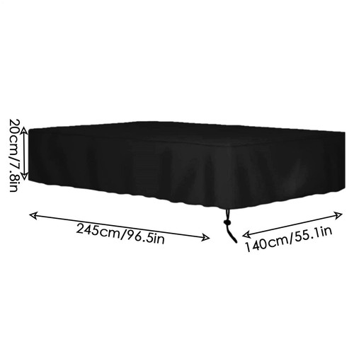7/8/9FT Outdoor Pool Snooker Billiard Table Cover Polyester Waterproof Dust Cap - Picture 4 of 10