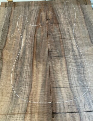 Figured!!! Marbled Claro Walnut Guitar Drop Top Set .190 x 9 x 22 1/2  121422-4