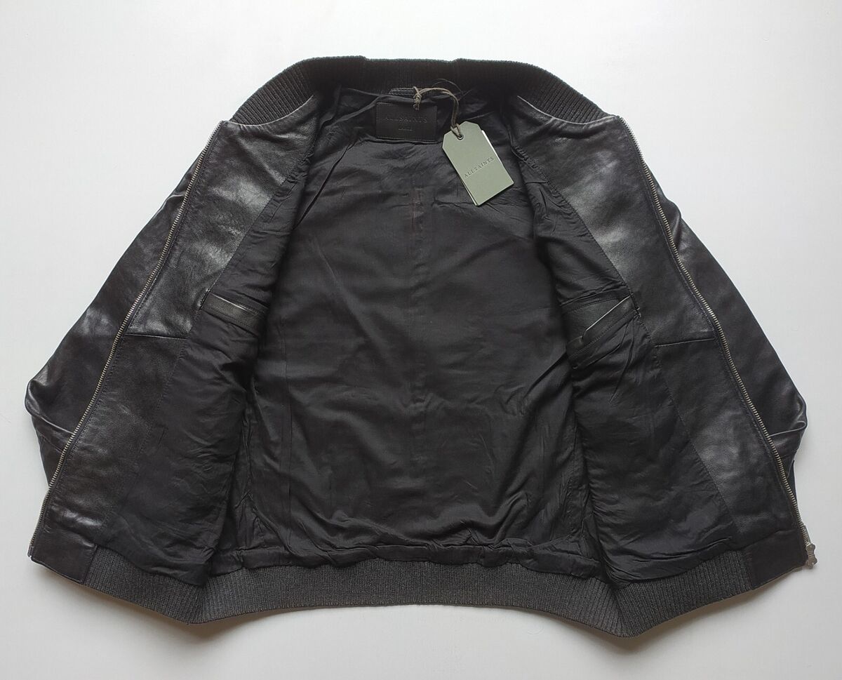 ALLSAINTS Cahill Leather Bomber Jacket WORLDWIDE SHIPPING ALLSAINTS Cahill Leather Bomber Jacket WORLDWIDE SHIPPING