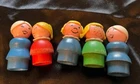 Vintage fisher price little  people, 5 wooden & 5 plastic