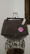 Wishful Park Brown Midrise Distressed Shorts ~ New With Tags ~ Sizes 7/9/11