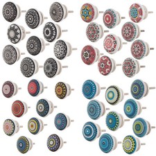 10 X Möbelknopf Knöpfe Möbelgriffe Knauf Knopf Schrank Weiß Set Spirit Serie TOP