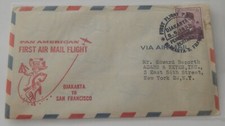 Jakarta Indonesia to San Francisco California June 5 1959 first flight airmail