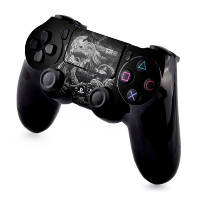 Triangle de peau de console PS4 | + 2 autocollants de contrôleur pour